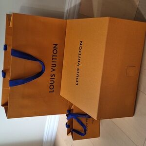 Louis Vuitton Medium box and shopping bag